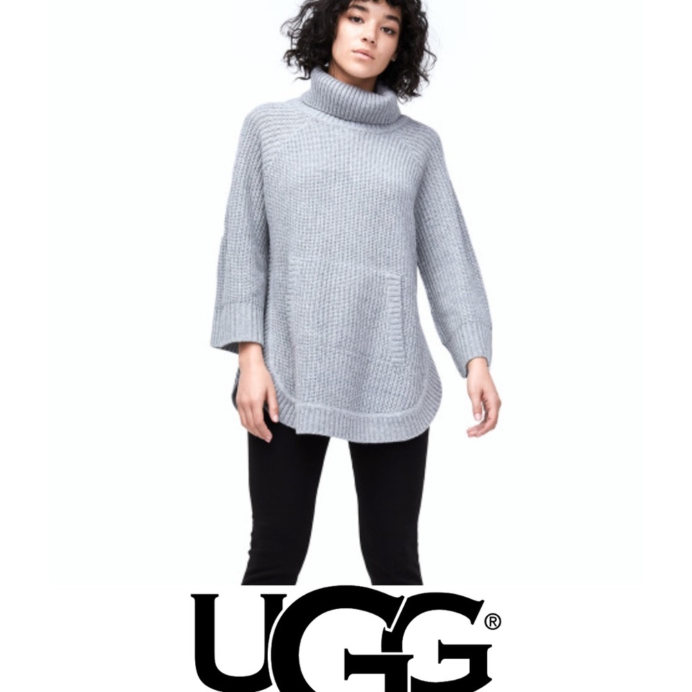 Ugg Raelynn Ponch sweater gray size L